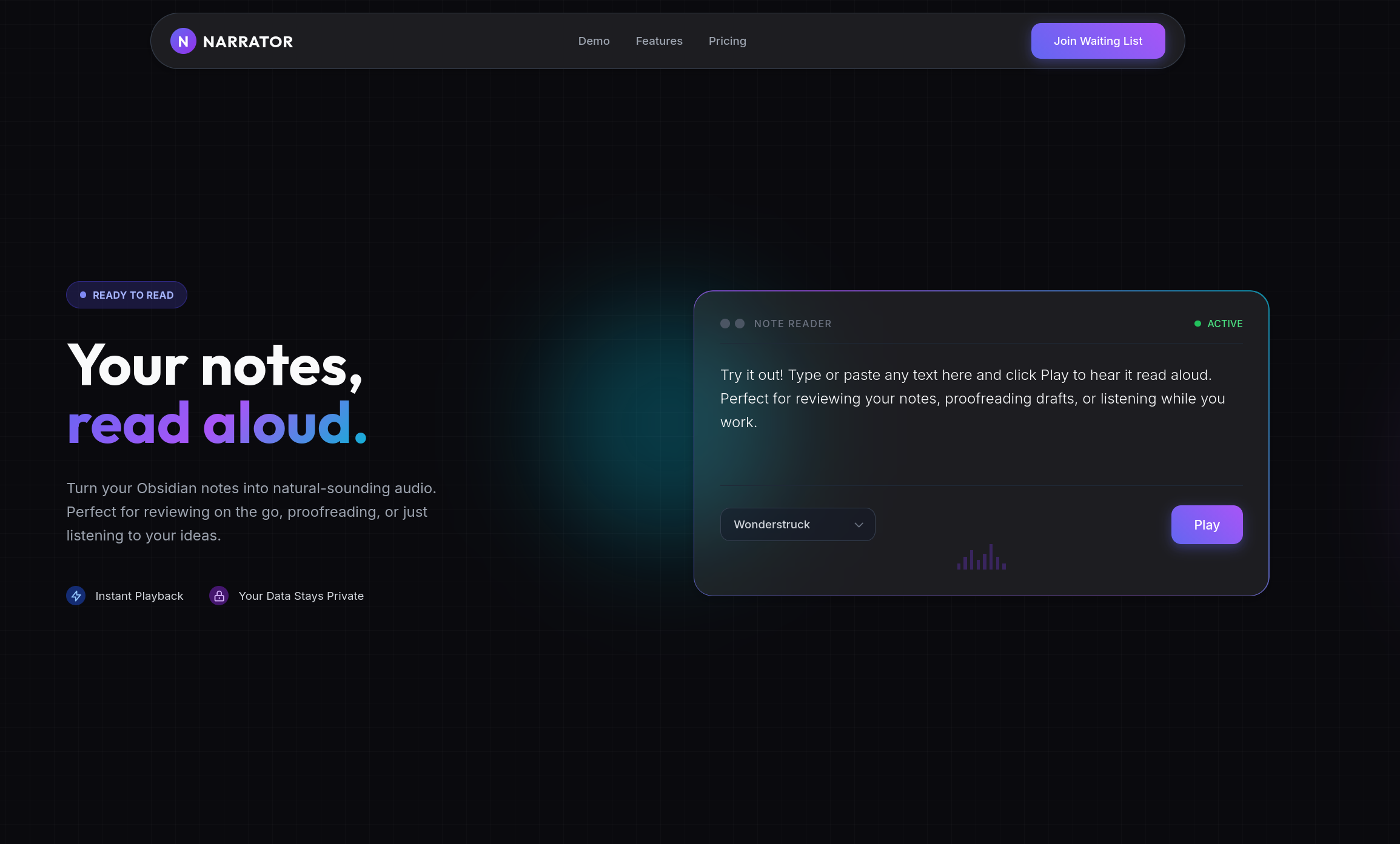 Narrator AI Text-to-Speech